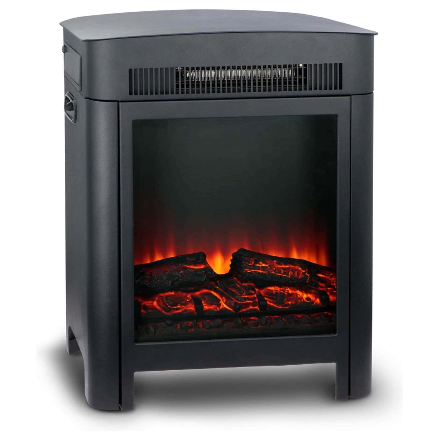 Alpina - Elvärmare med vedeldad spis med LED-skärm