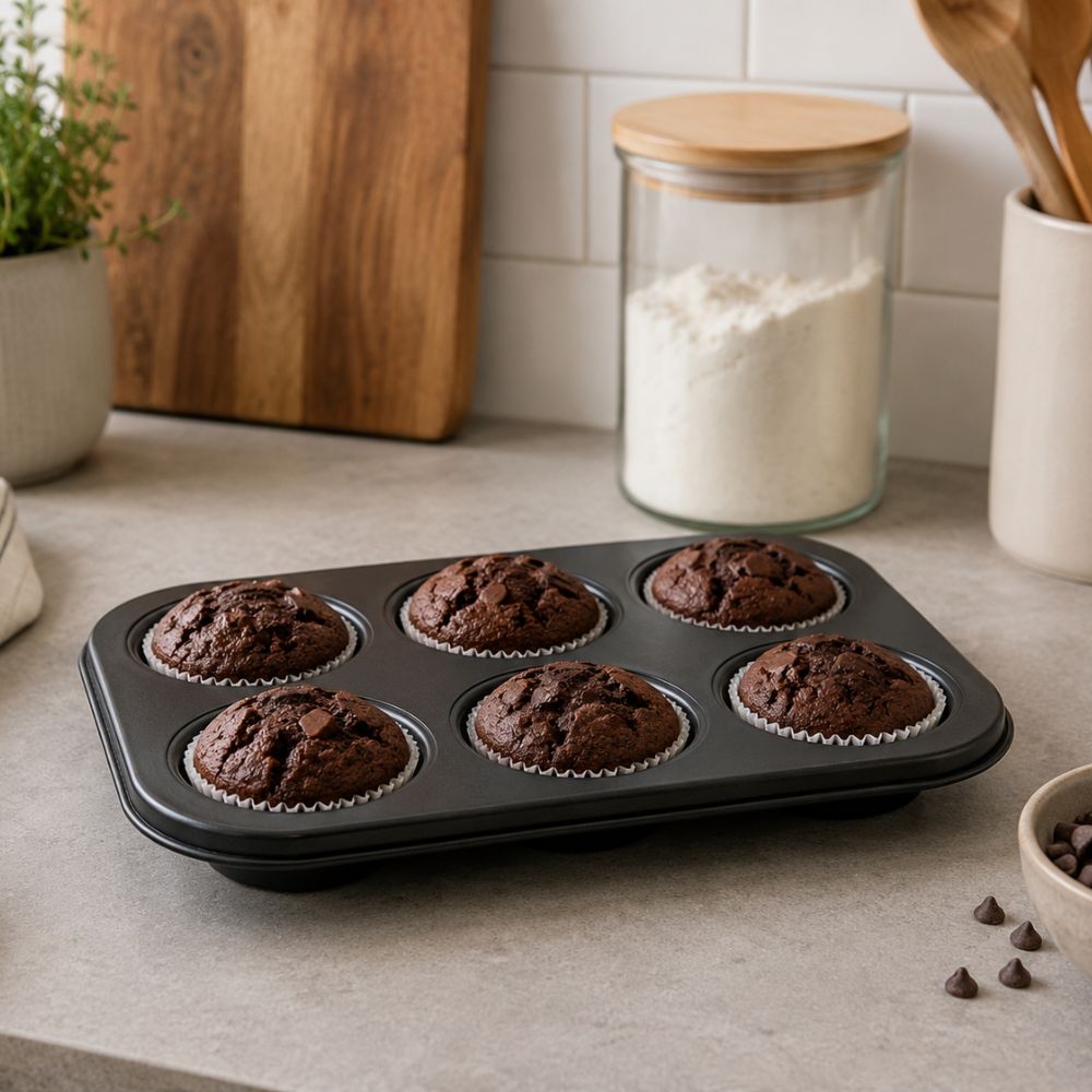 Alpina - Muffinsforme 6 huller - non stick belægning