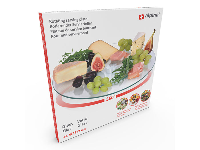 Alpina - Glastallerken roterende Ø32,2 cm