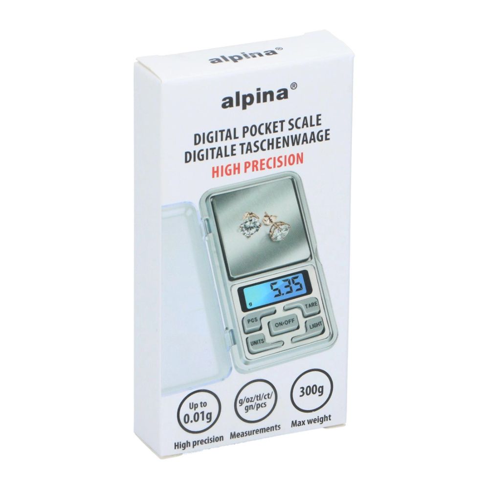 Alpina - Digital lommevægt 0,01 g-300 g