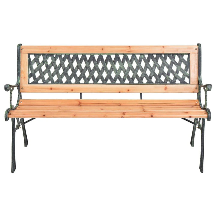 Lifetime Garden - Havebænk i støbejern og massivt grantræ - 116 cm