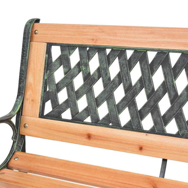 Lifetime Garden - Havebænk i støbejern og massivt grantræ - 116 cm