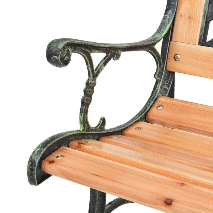 Lifetime Garden - Havebænk i støbejern og massivt grantræ - 116 cm
