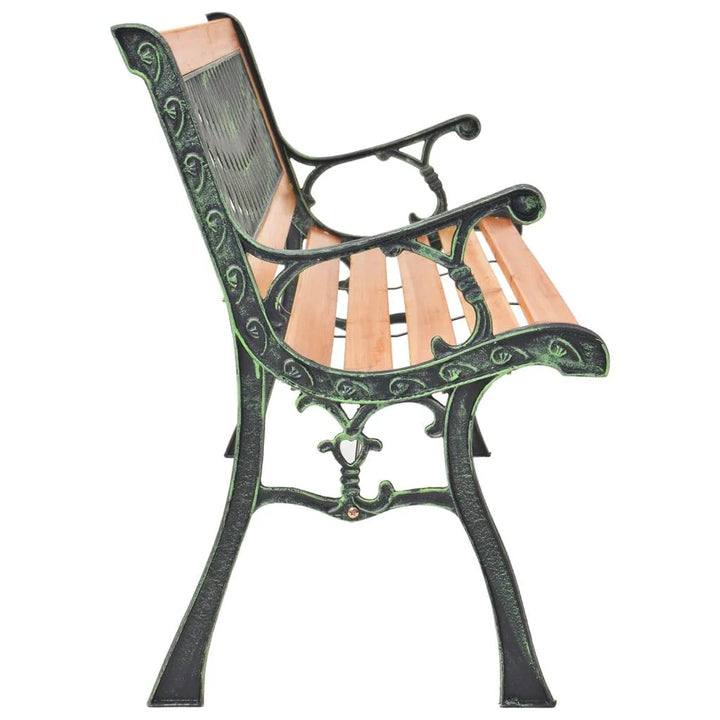 Lifetime Garden - Havebænk i støbejern og massivt grantræ - 116 cm