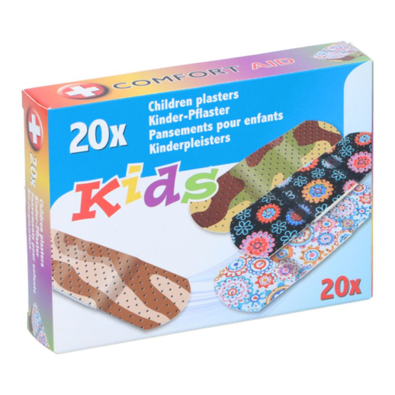 Pflaster 20 Stück für Kinder - mit lustigen Motiven