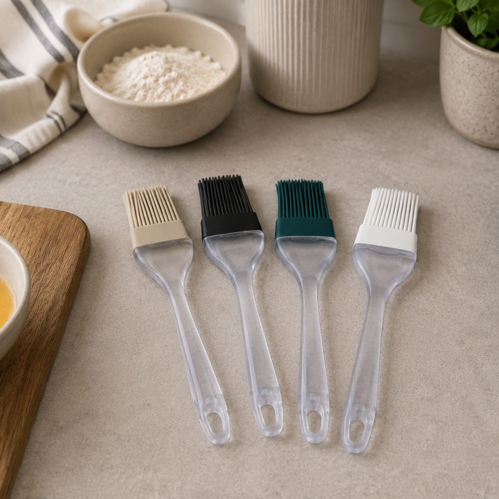Alpina - Bagepensel i silicone 1 stk. - assorteret farve