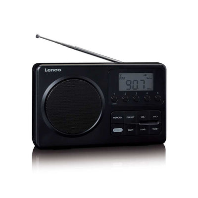 Lenco MPR-035 FM Radio – Sort