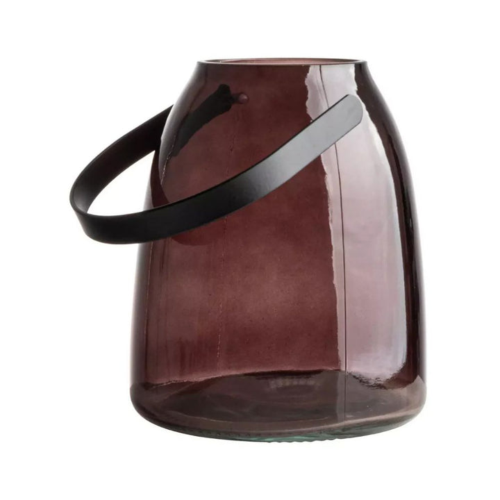 Lanterne vase i brun - 14x17cm