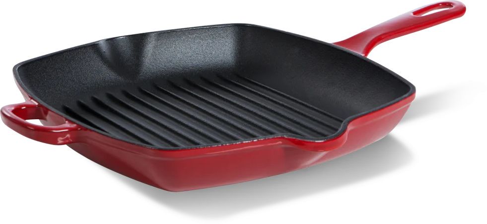 BK Bourgogne grillpande 26 cm støbejern rød