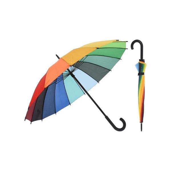 Regenschirm - Ø 98 cm, regenbogenfarben