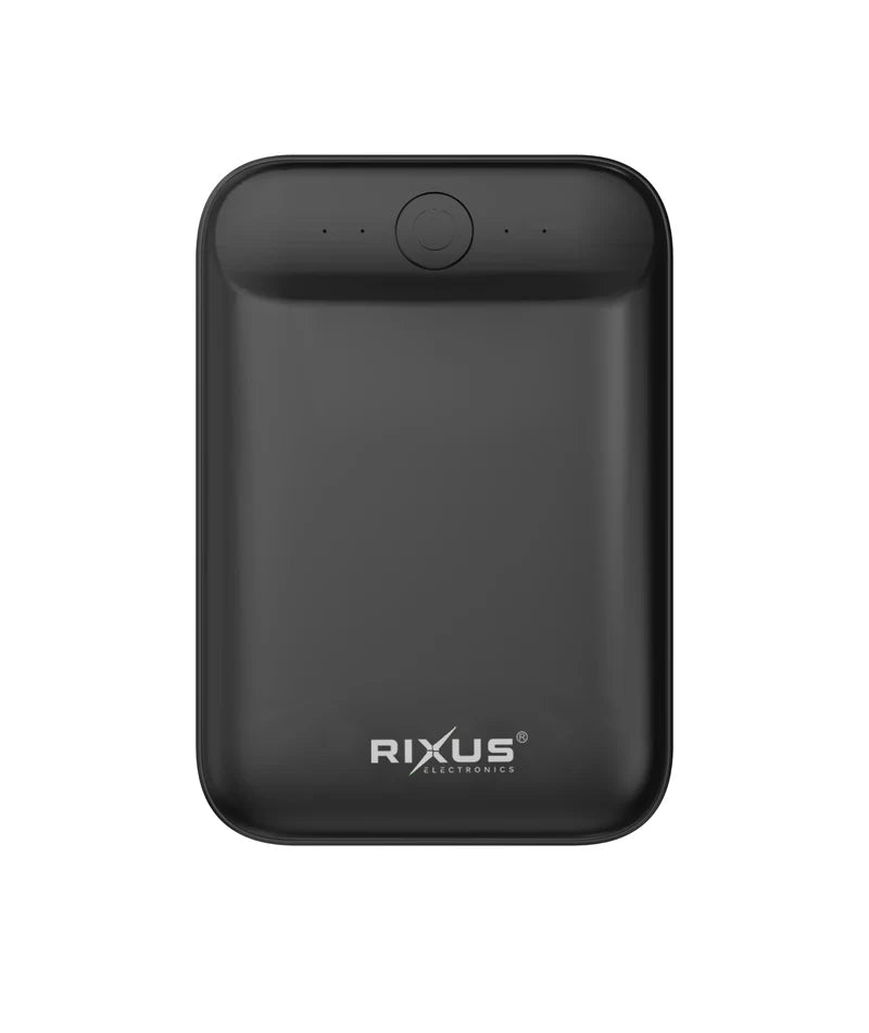 Rixus - Powerbank 10.000 mAh svart