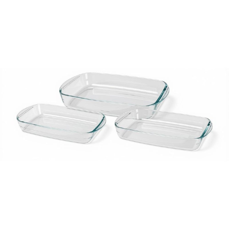 Ugnsfasta glasformar set om 3 st.