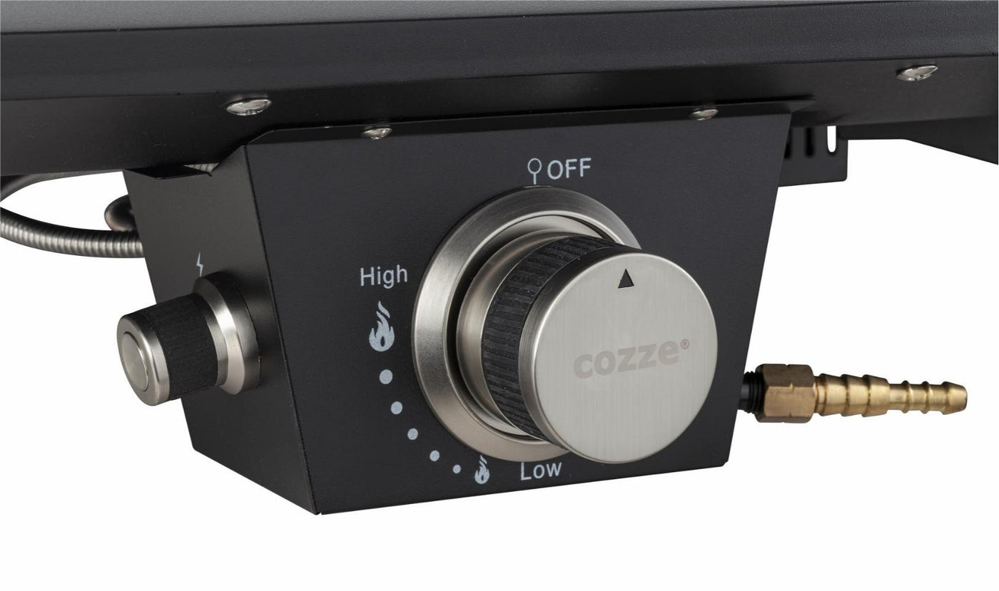 Cozze - 13" pizzaovn til gas - med termometer og pizzasten 5,0KW