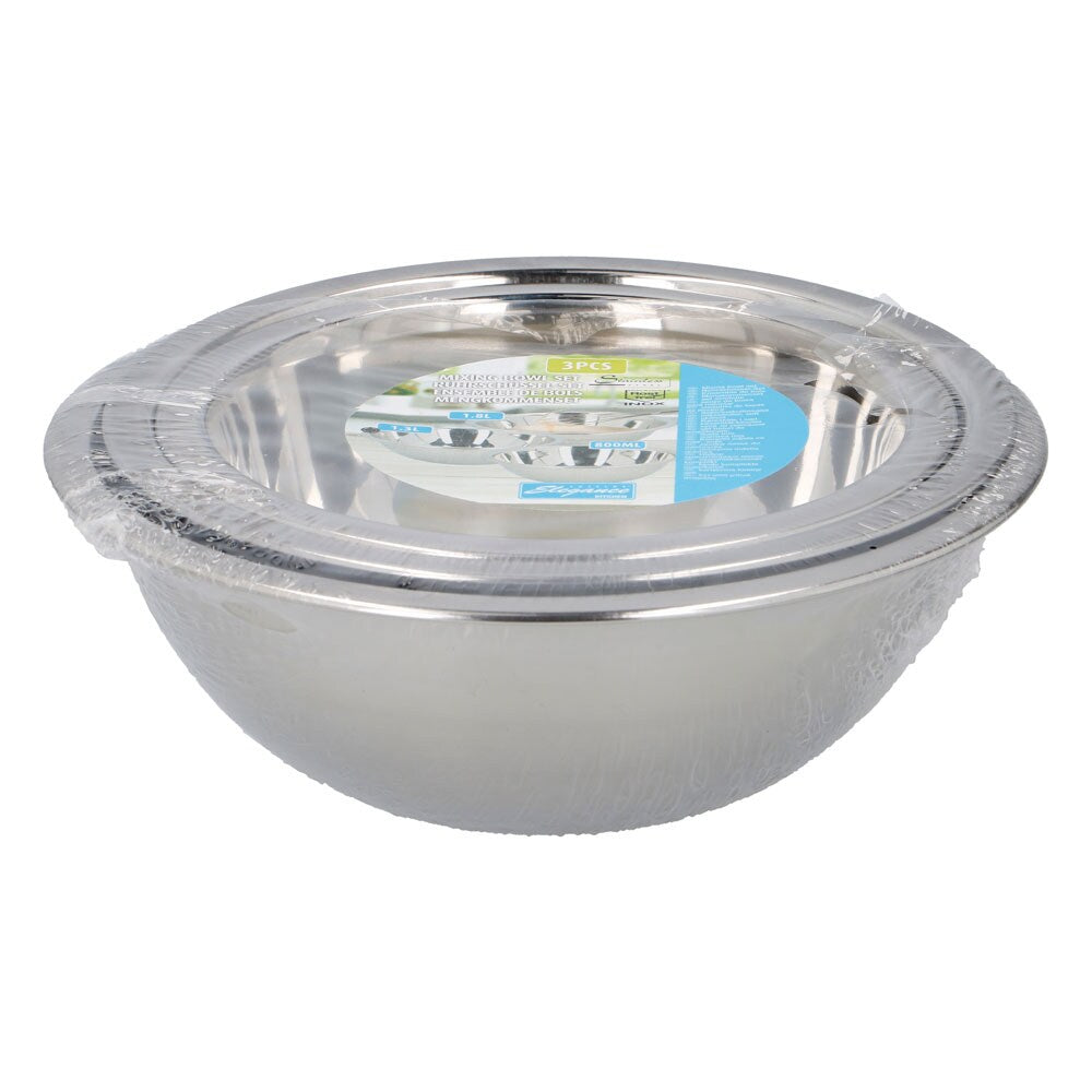 Cuisine Elegance - Røreskåle i stål - 3 stk.