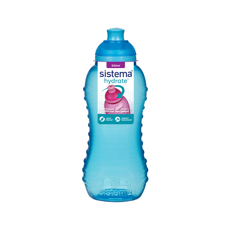 Sistema - twist ‘n’ sip drikkedunk blå 330 ml