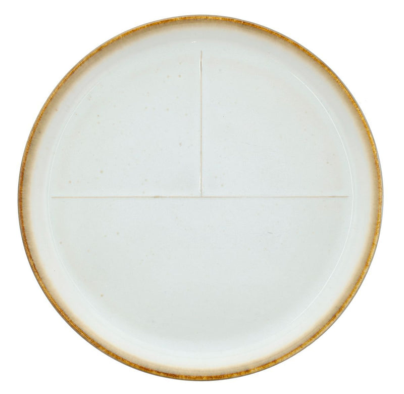 Bittallrik med märkning 23 cm Cream