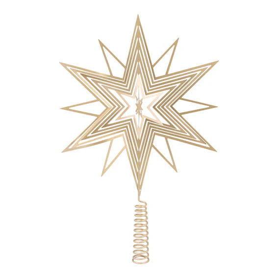 Det gamle apotek - Topstjerne 3D H31,50cm guld