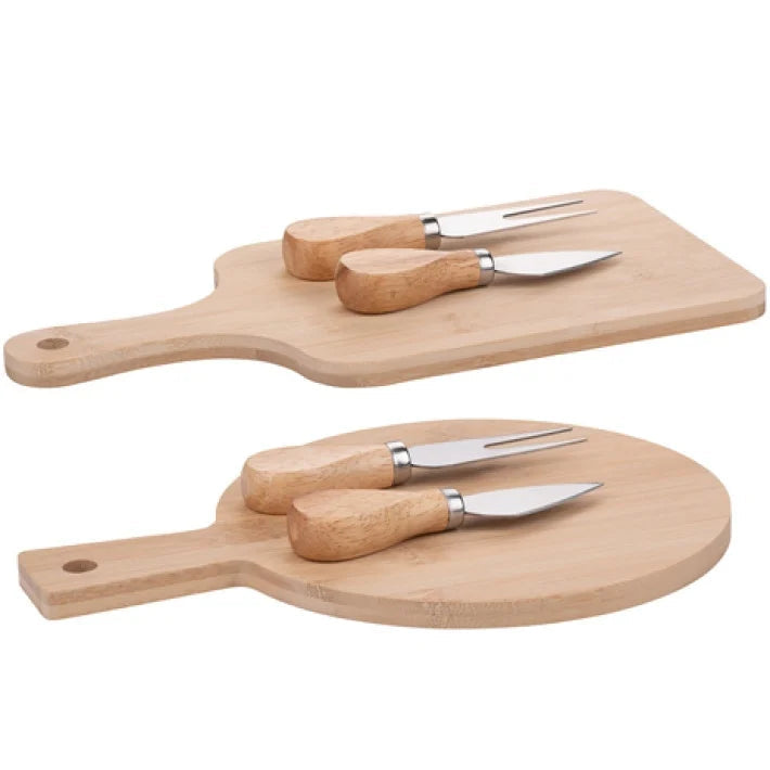 Ostesæt med bræt og knive - assorteret design
