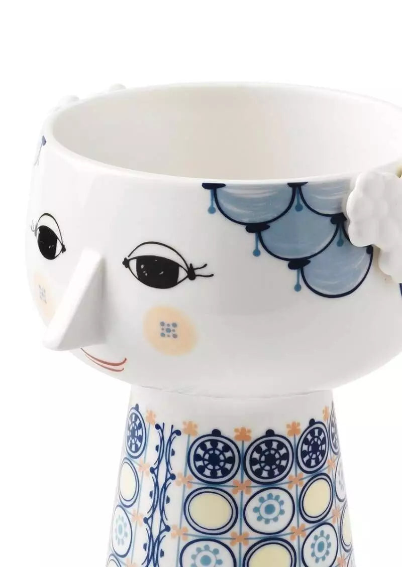 Bjørn Wiinblad - Eva Vase H18.5 cm blå