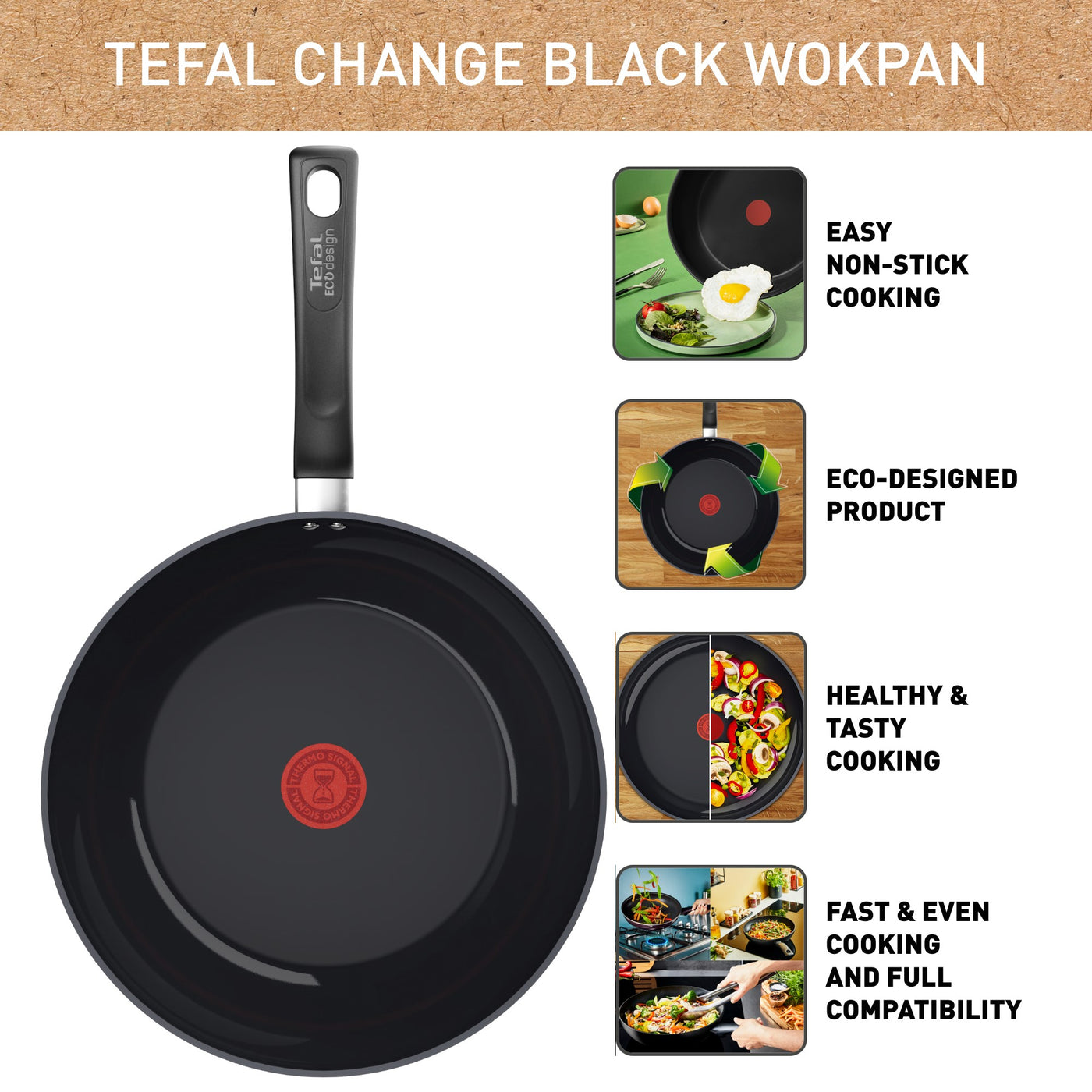 Tefal Change wokpanna 28 cm