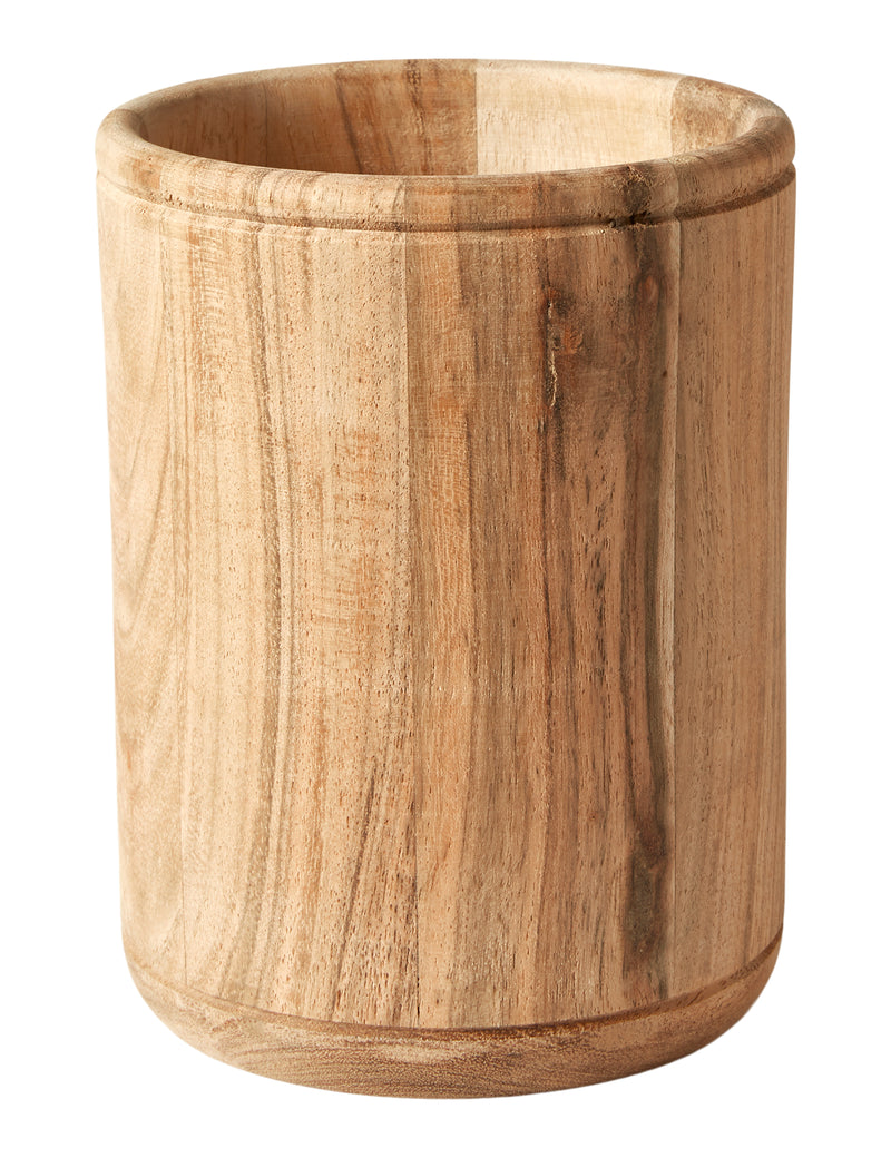Werkzeugbehälter - Ø12,5 x 16 cm Akazienholz, geölt