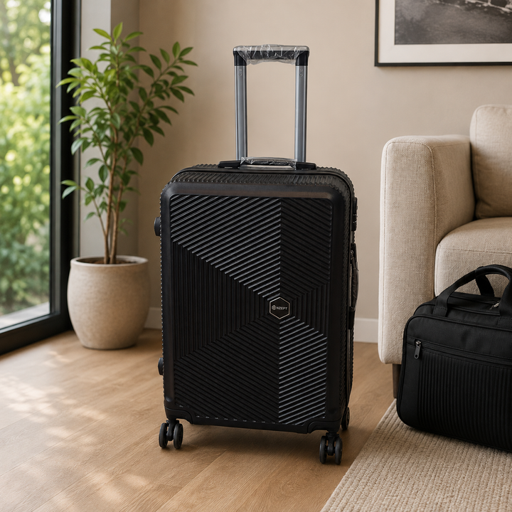Conzept - Flykuffertsæt sort ABS 3 dele 20"+24"+28"