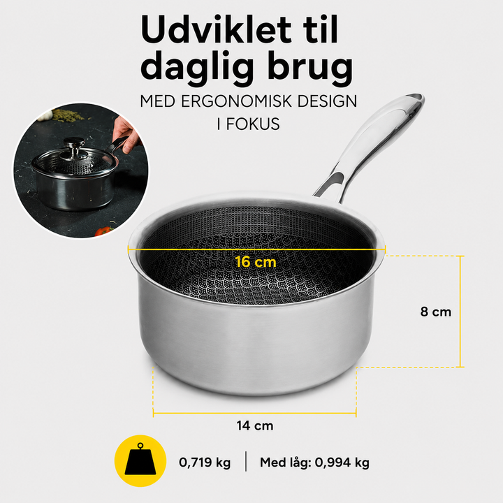 Miso - Hybrid grydesæt 1,6 & 3 L inkl. låg