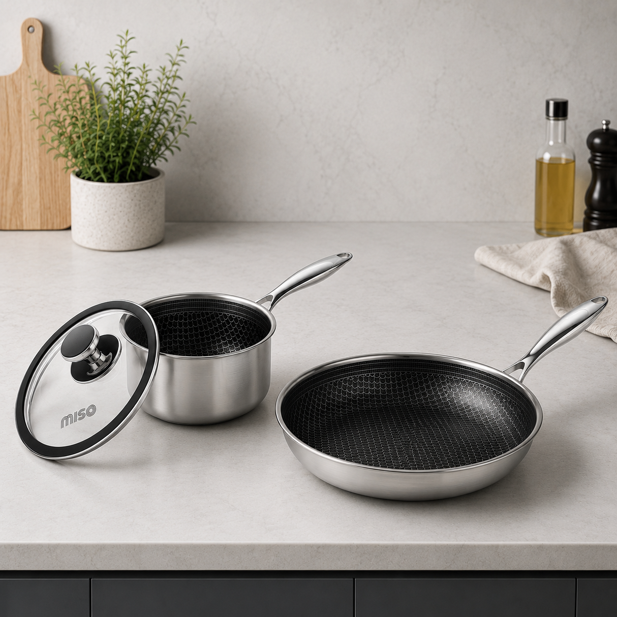 Miso - Hybrid kastrull & stekpanneset 16 & 24 cm