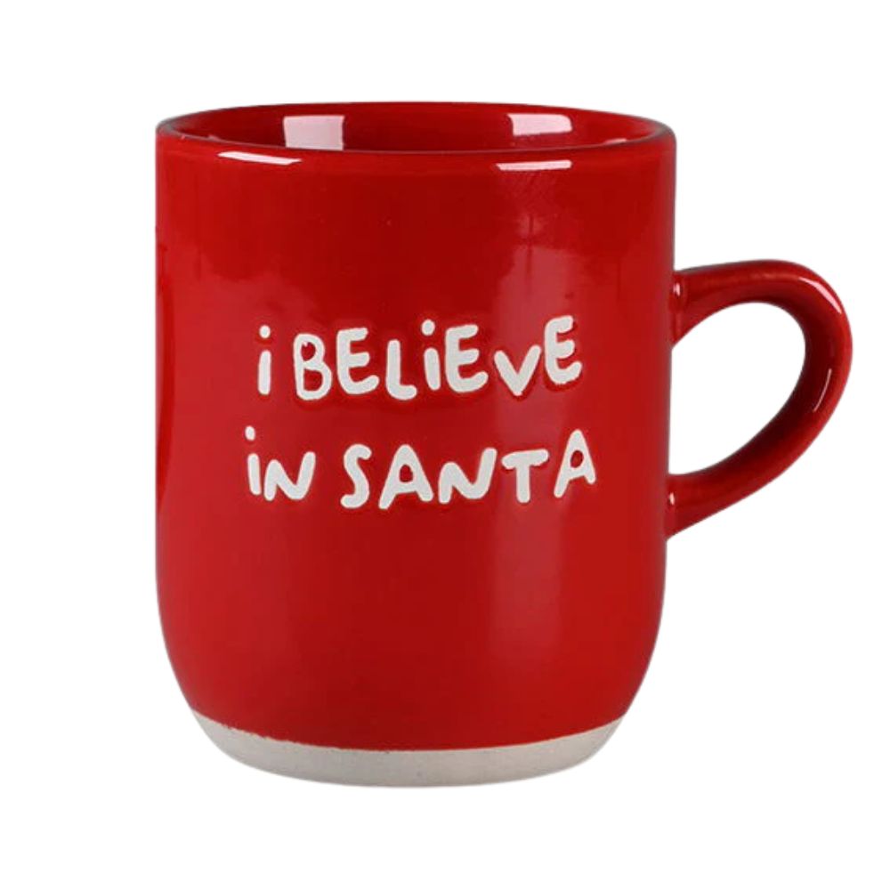 Det gamle apotek - Krus 30 cl. rød - I believe in Santa