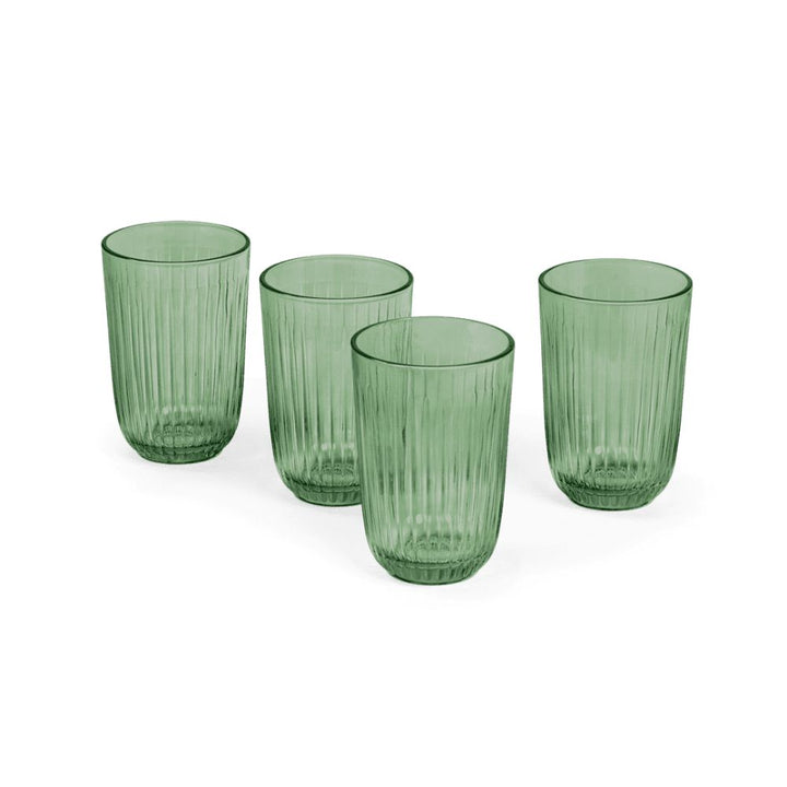 Kähler Hammershøi - Vandglas 37 cl grøn 4 stk.