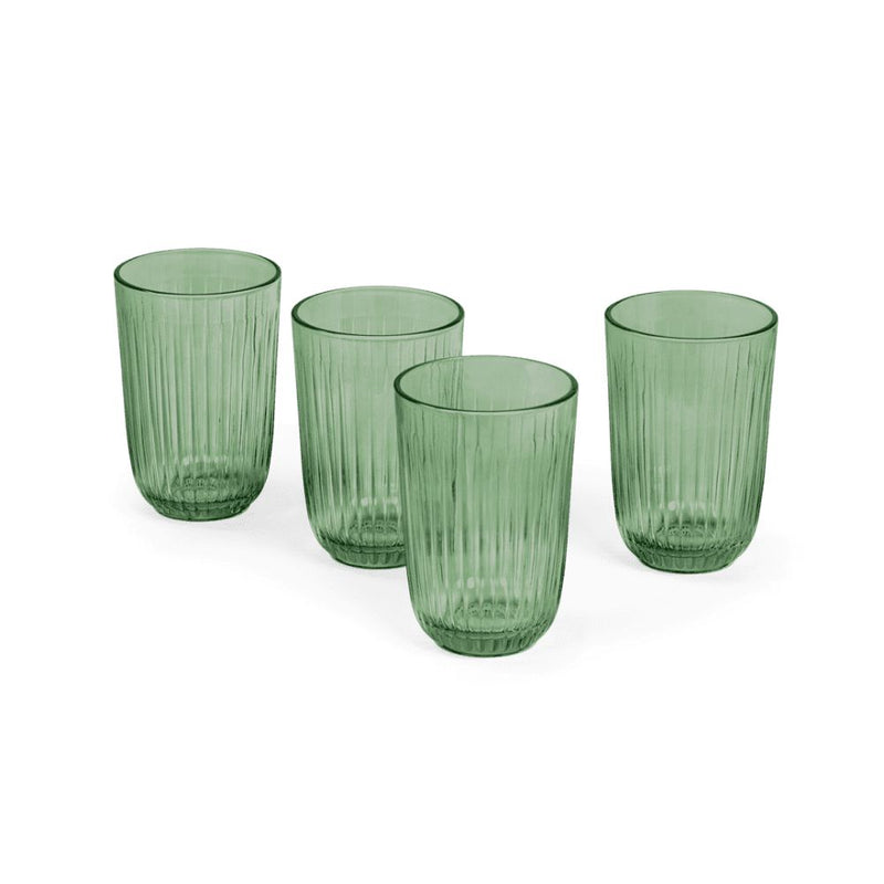 Kähler Hammershøi - Vandglas 37 cl grøn 4 stk.