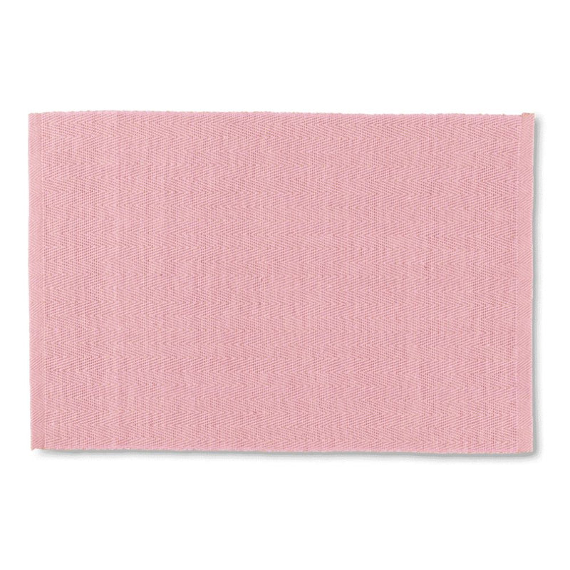 Lyngby Porzellan – Platzset mit Fischgrätmuster, 43 x 30 cm, rosa