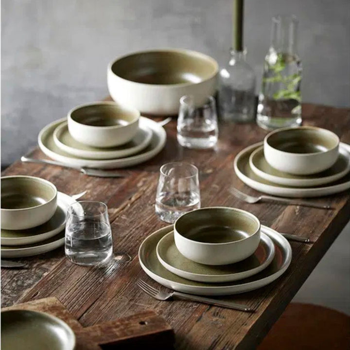 Studio Round - Krus North 33 cl Matte white/Matte moss