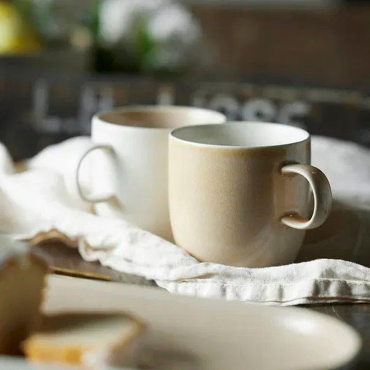 Studio Round - Krus North 33 cl Matte white/Matte sand