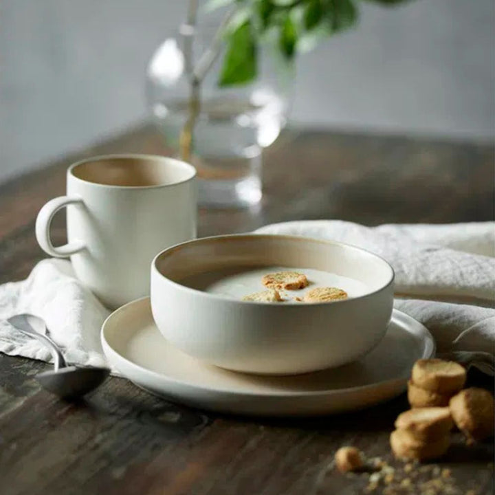 Studio Round - Skål North 11 cm Matte white/Matte sand