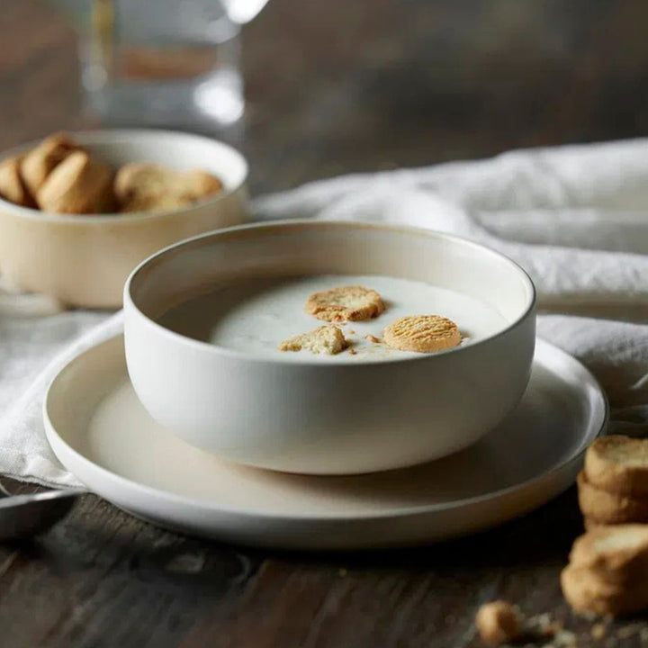 Studio Round - Skål North 15 cm Matte white/Matte sand