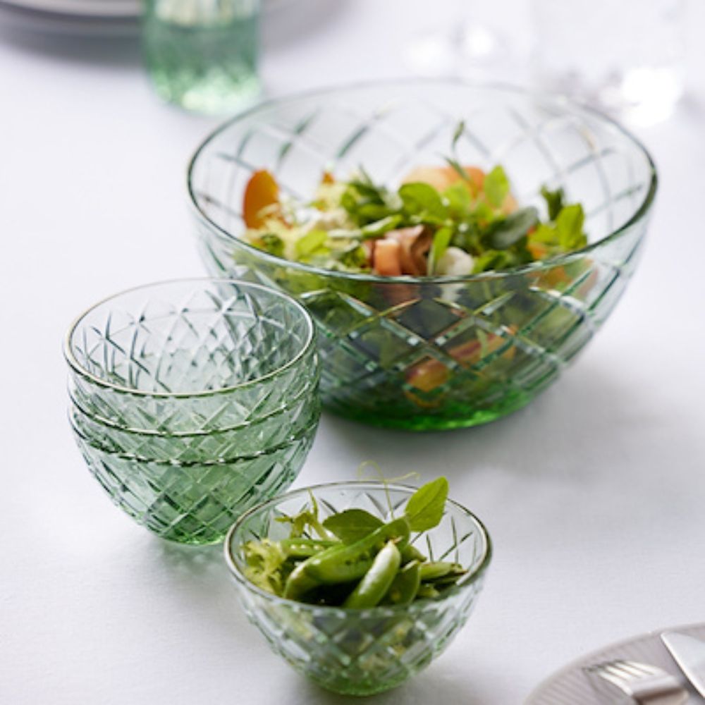 Lyngby - Glass Sorrento Skål Dia 12 cm 4 st. Grön