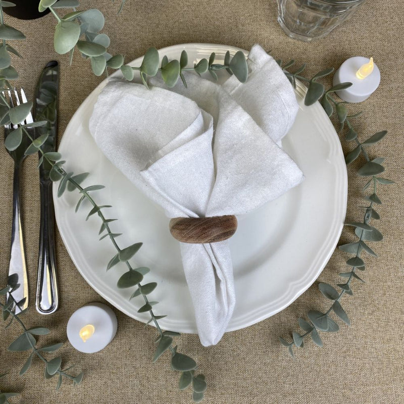 Mundservietten 4 Stk. - 35x35 cm 160 Gramm/m² weiß