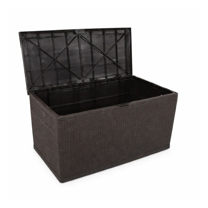 Hyndeboks  120x61x63 cm - sort rattan