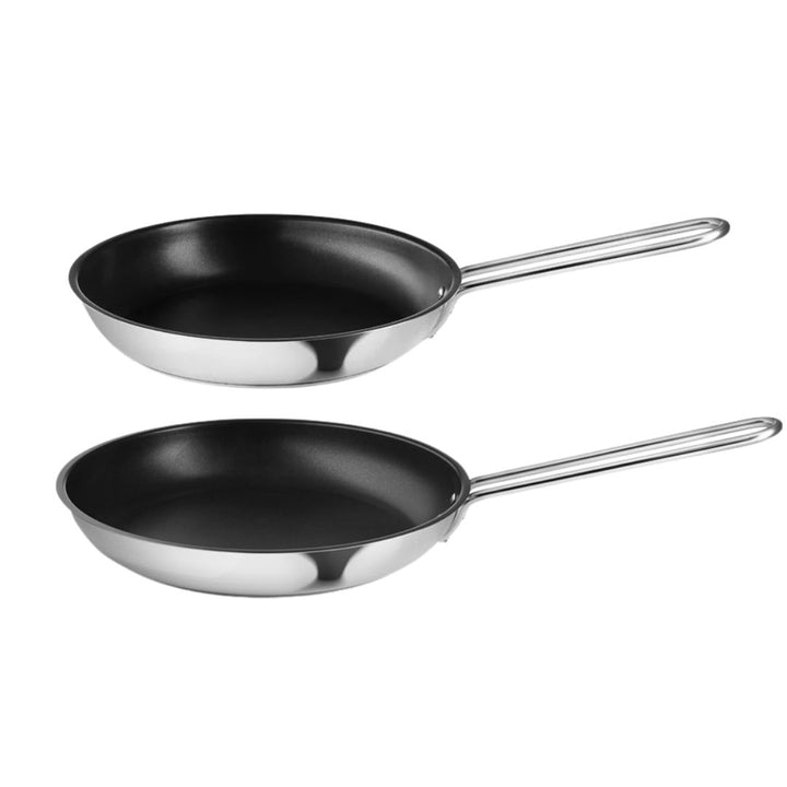 Eva Trio - Slip-Let Stegepande rustfrit stål - 24 + 28 cm