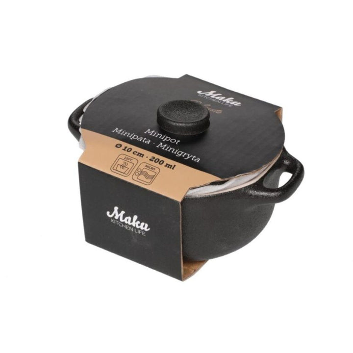 Maku -  Robust mini gryde keramik m/låg