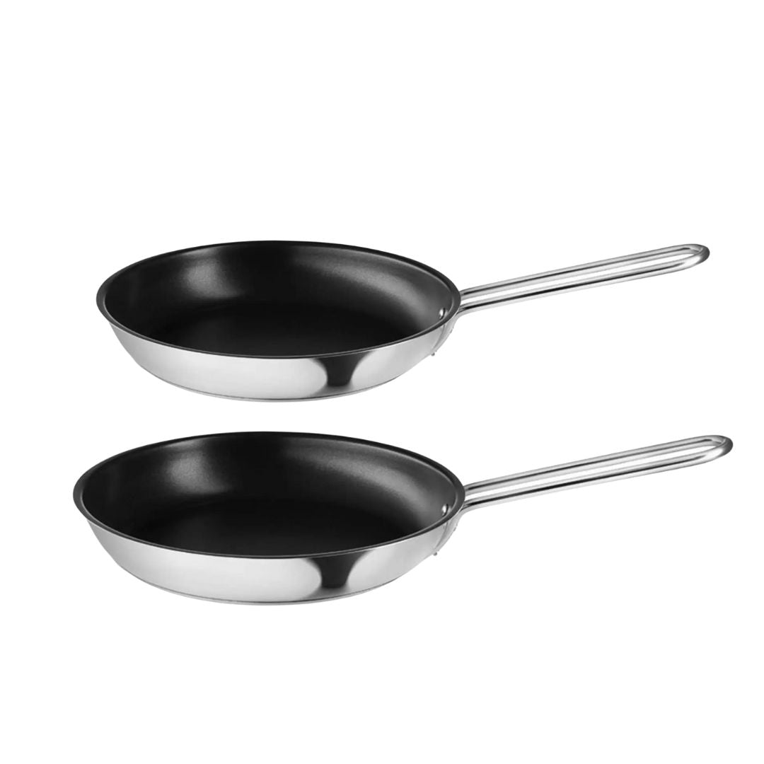 Eva Trio - Slip-Let Stegepande Rustfrit stål - 20 + 24 cm