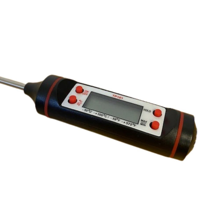 Stegetermometer i rustfrit stål 23,5 cm