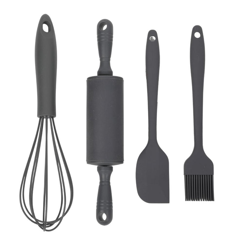Conzept Backset für Kinder, 4-teilig, Silikon, grau 