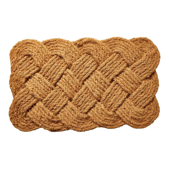 Dørmåtte flet 45x75 cm jute natur