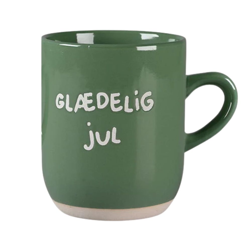 Det gamle apotek - Krus 30 cl. grøn - Glædelig jul