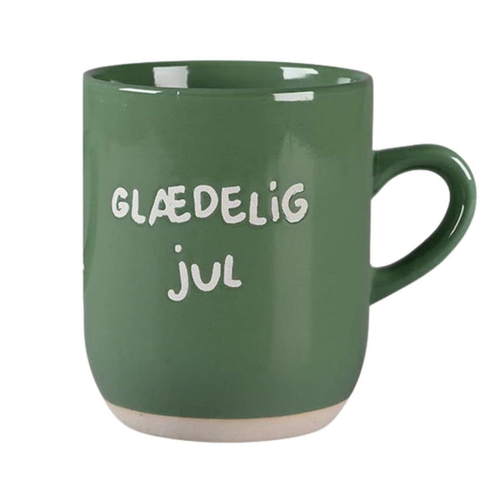 Det gamle apotek - Krus 30 cl. grøn - Glædelig jul