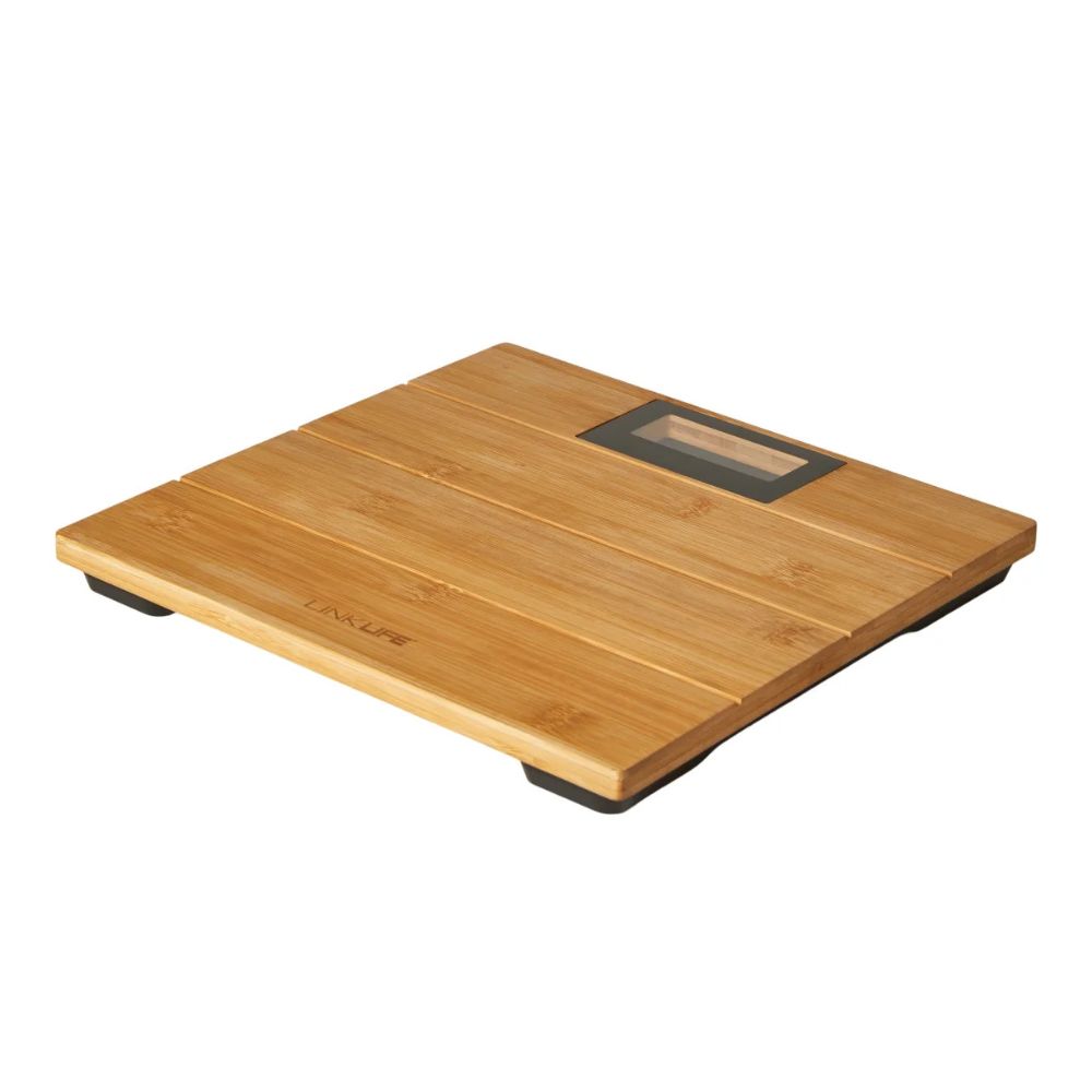 Personvægt bambus maks 180 kg 28x28 cm