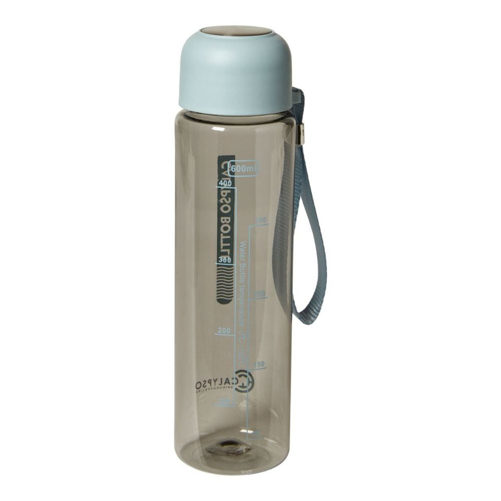 Dryckesflaska 600 ml. PETG klar/blå