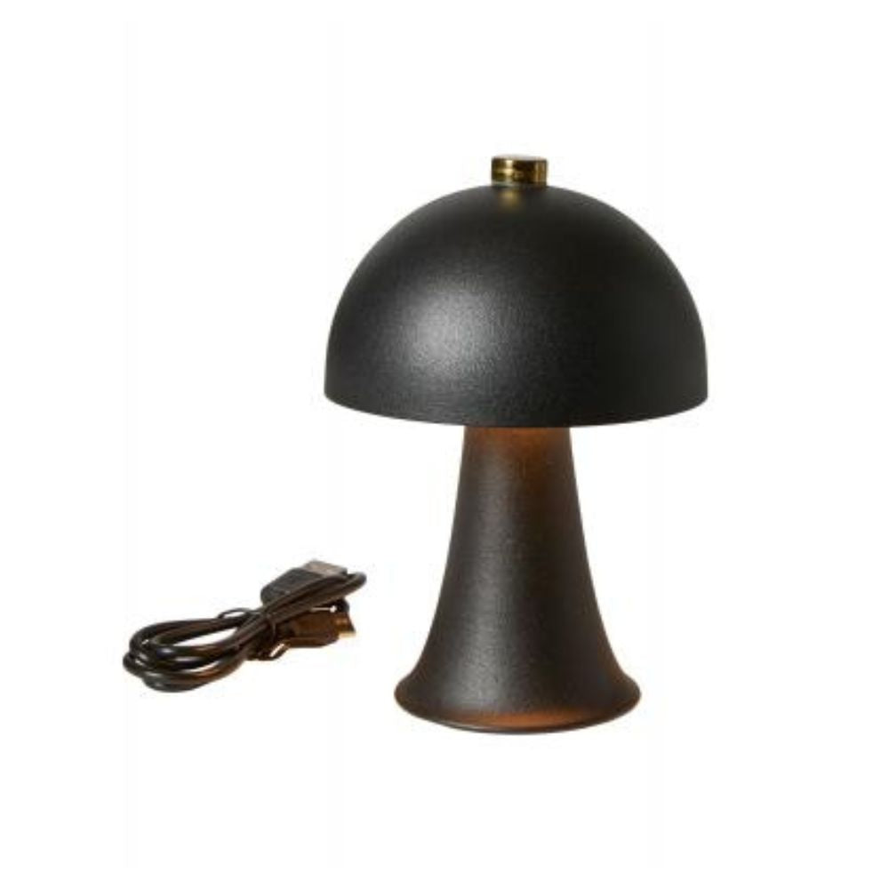 Lampe LED - med touch genopladelig 14,2 cm sort